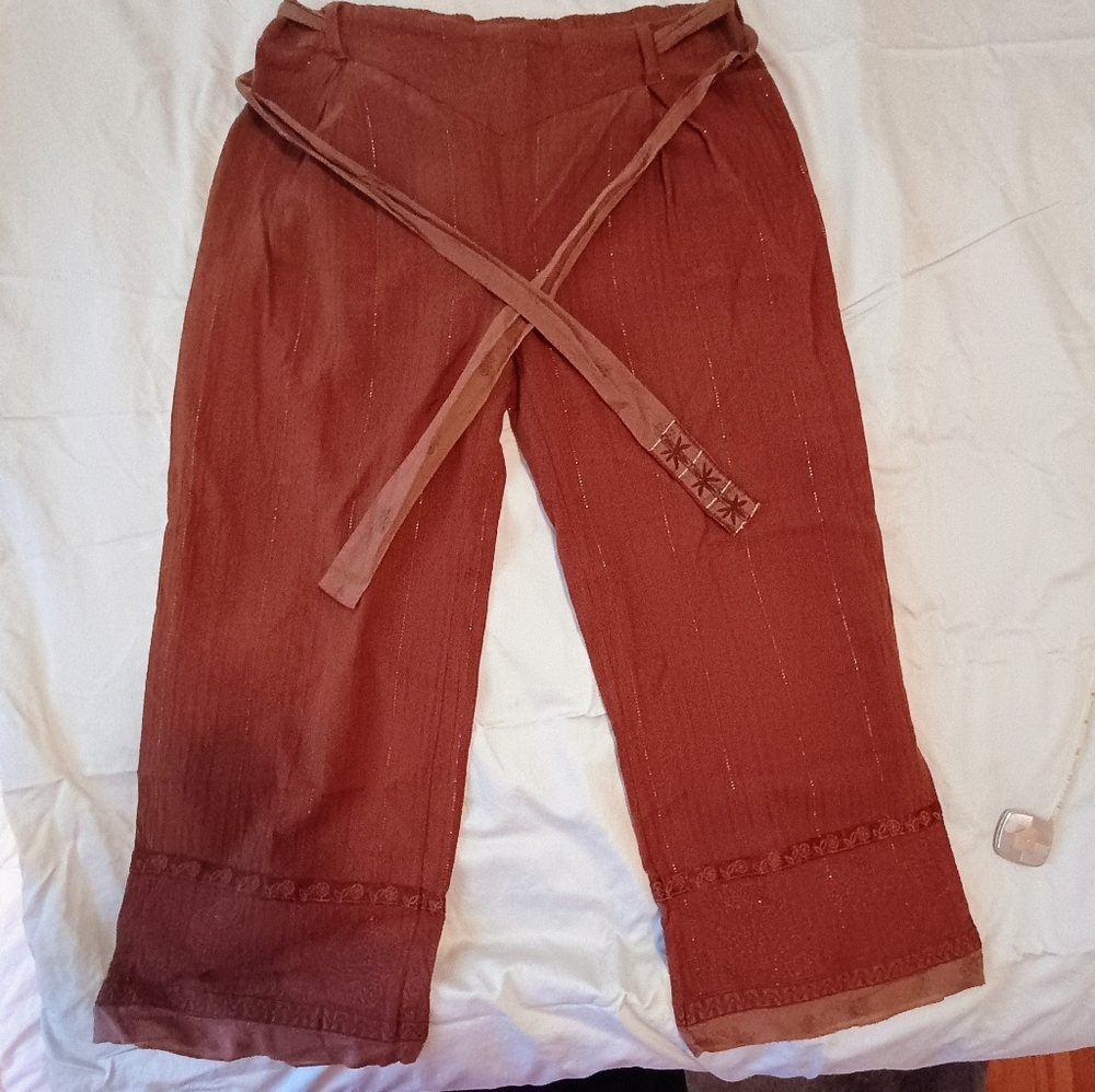 Gudrun Sjoden Vintage Brown Pants Medium
